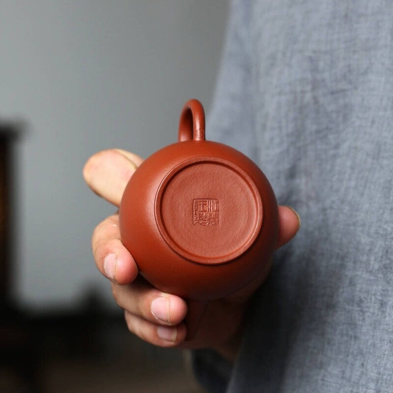 Full Handmade Tea Pot Marked Real Yixing Zisha Zhu Clay Marked Level Pot 150ml