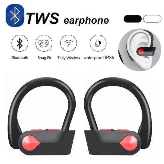 TWS Bluetooth 5.0 Headset Wireless Earphones Earbuds Stereo Headphones Ear-Hook