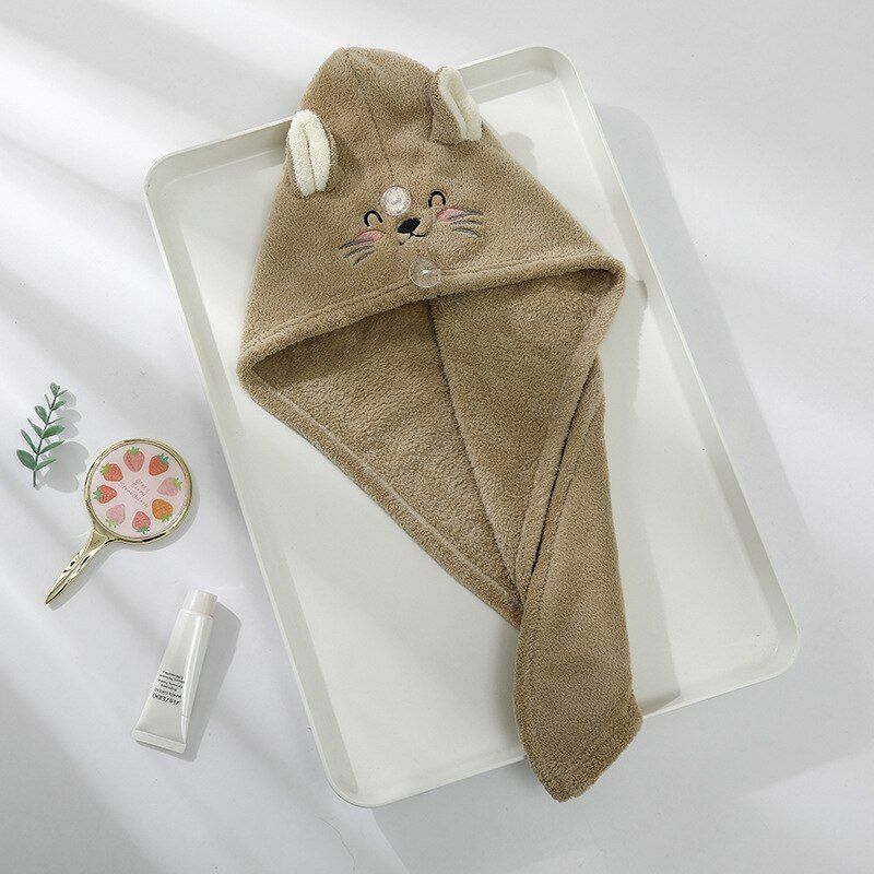 Dry Hair Hats Towels Bathroom Microfiber Solid Quickly Homes Textile Embroidery