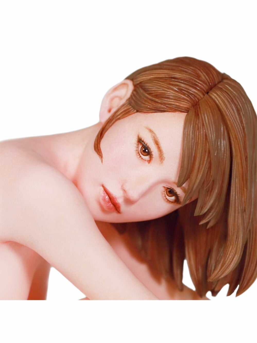 1/8 Resin Figures model A sexy girl squatting down Unassembled unpainted