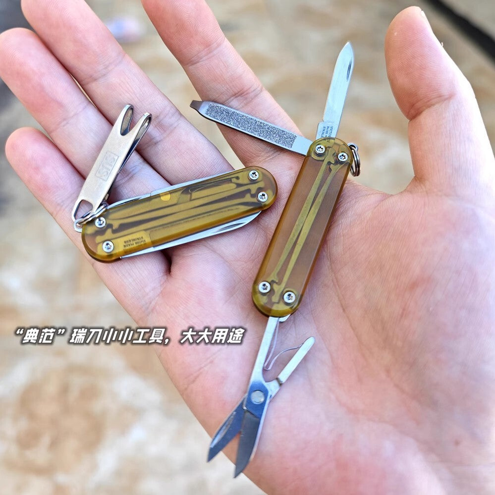 1PC EDC PEI Pocket Knife Handle Scale for VICTORINOX RAMBLER 0.6225 58mm Knife
