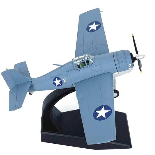 12.4cm Diecast Alloy 1/72 F4F Fighter Aircraft Airplane Model Aviation Craft