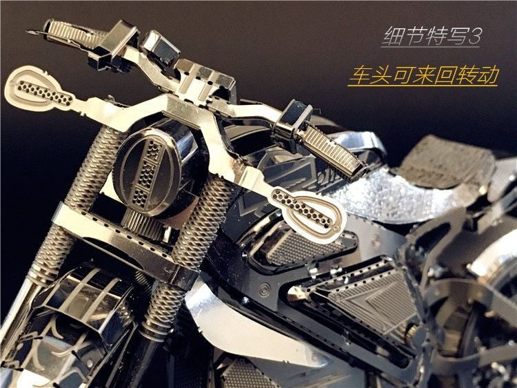 3D Metal Puzzle Avenger Motorcycle DIY Model Kit Adult Hobby 12.8cm