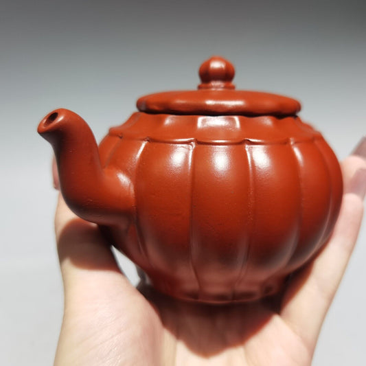 China Yixing Zisha Clay Handmade Exquisite Kung Fu Tea Set Teapot 品名:波棱壶 低款:曹洪喜