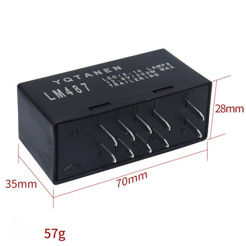 10 Pin 12V Car LED Turning Signal Flash Relay Controller OEM#15231201 #10383321
