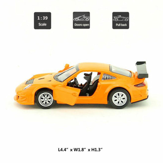 1:39 Porsche 911 GT3 RSR Model Car Diecast Toy Cars Toys for Boys Kids Gifts