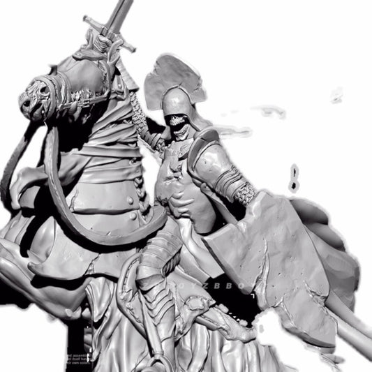 1/35 resin figure model kit Dungeon Demon Ghost Knight 3D Printing Unassembled