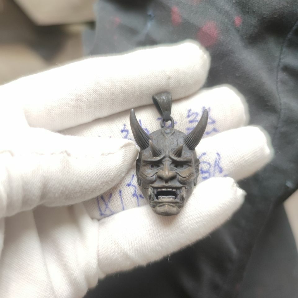 Copper Brass Ghost Face Fang Mask Casting Bonjour Mask Pendant