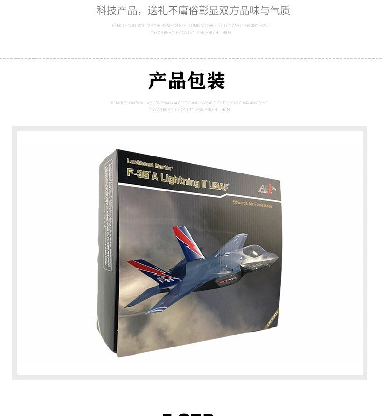 1:72 AF1 USAF Lockheed Martin F-35A Lightning II Fighter Diecast Aircraft Model