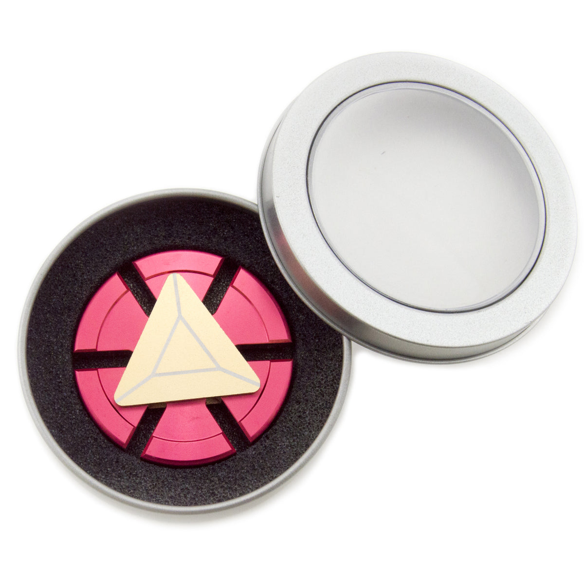 Red and Gold Colored Round Spinner