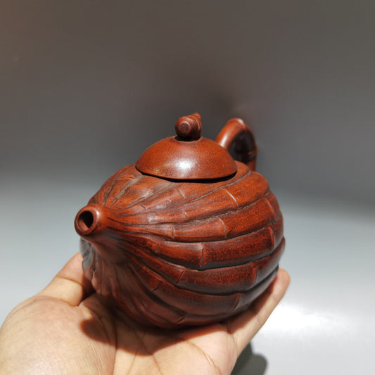 Chinese Yixing Zisha Clay Handmade Exquisite Teapot 品名:竹笋壶 底款:张建明