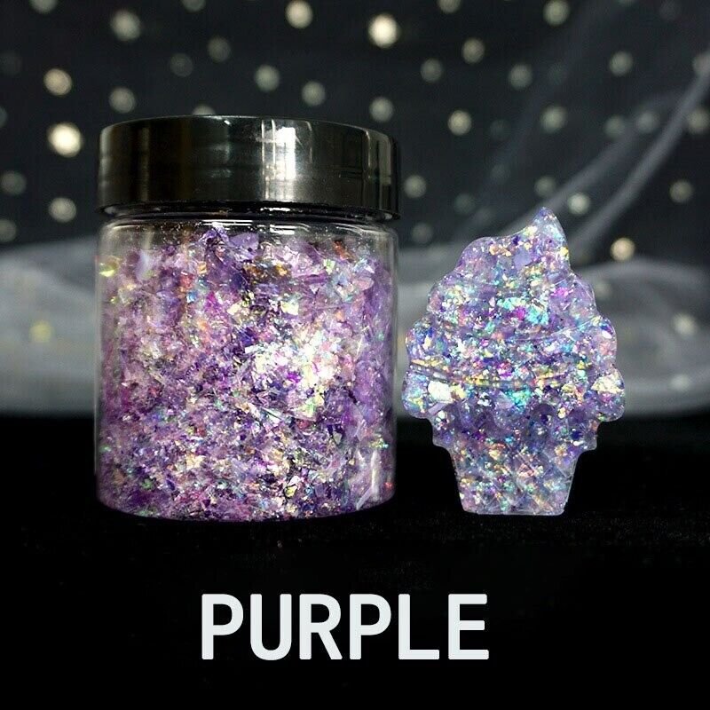 40g Small Gravel Crystal Glass Sand Filler UV Resin Jewelry Crafts Making Supply
