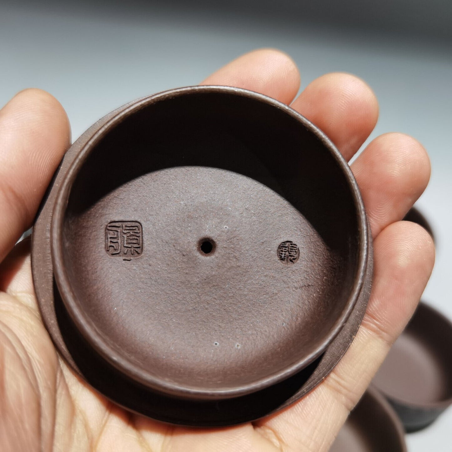 Chinese Yixing Zisha Clay Handmade Exquisite Teapot(:竹韵套壶 底款:顾景舟)