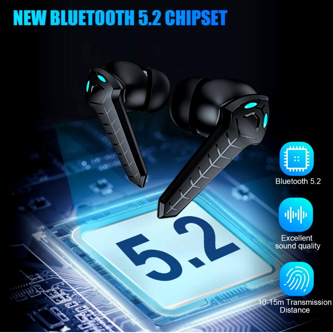Audifonos Gamer inalambricos Bluetooth 5.2 Auriculares Para Juegos Dual Gaming