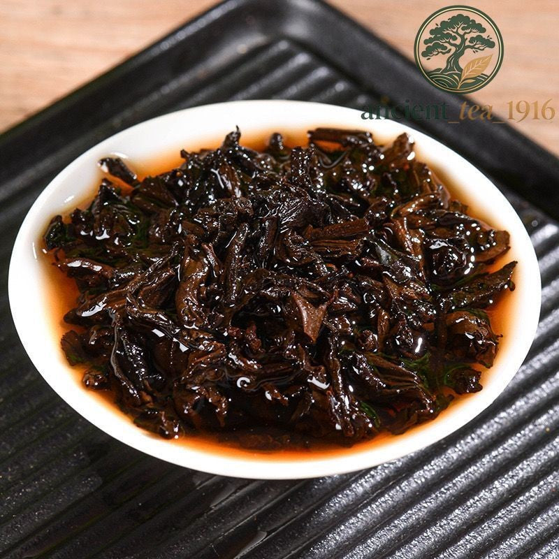 357g Yiwu Premium Ripe Puerh Tea Cake Yunnan Qizi Puer Cooked Tea Pu'er Shu
