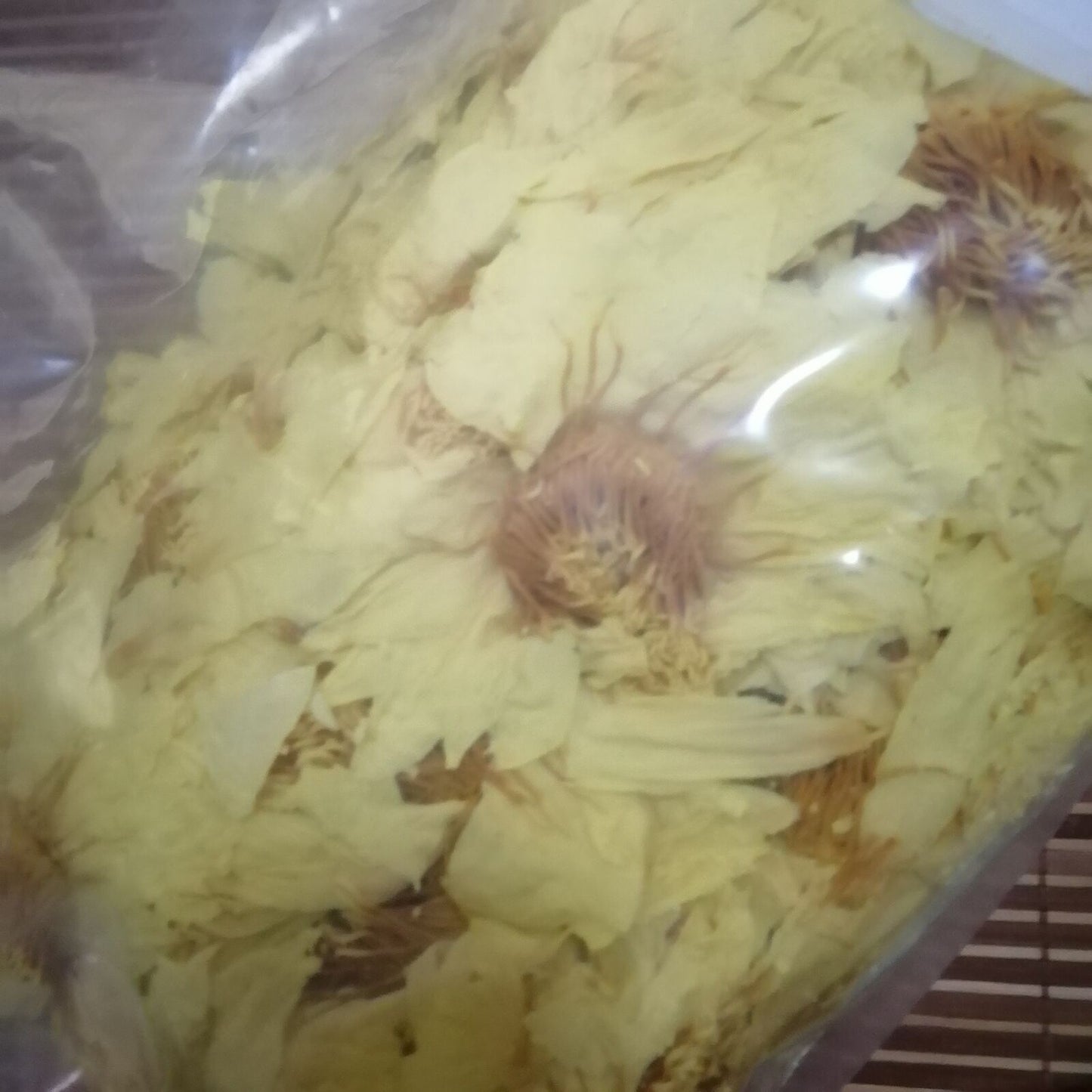 Natural New Bright Yellow Dried Lotus Flower Lotus Flowers Blooming Tea 500g