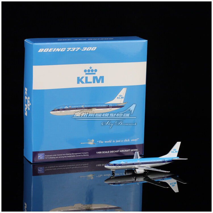 1:400 JC Wings KLM Boeing 737-300 Passenger Airplane Diecast Aircraft Model