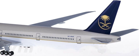1:200 37CM Hogan Saudia BOEING 777-300ER Passenger Airplane ABS Plastic Model