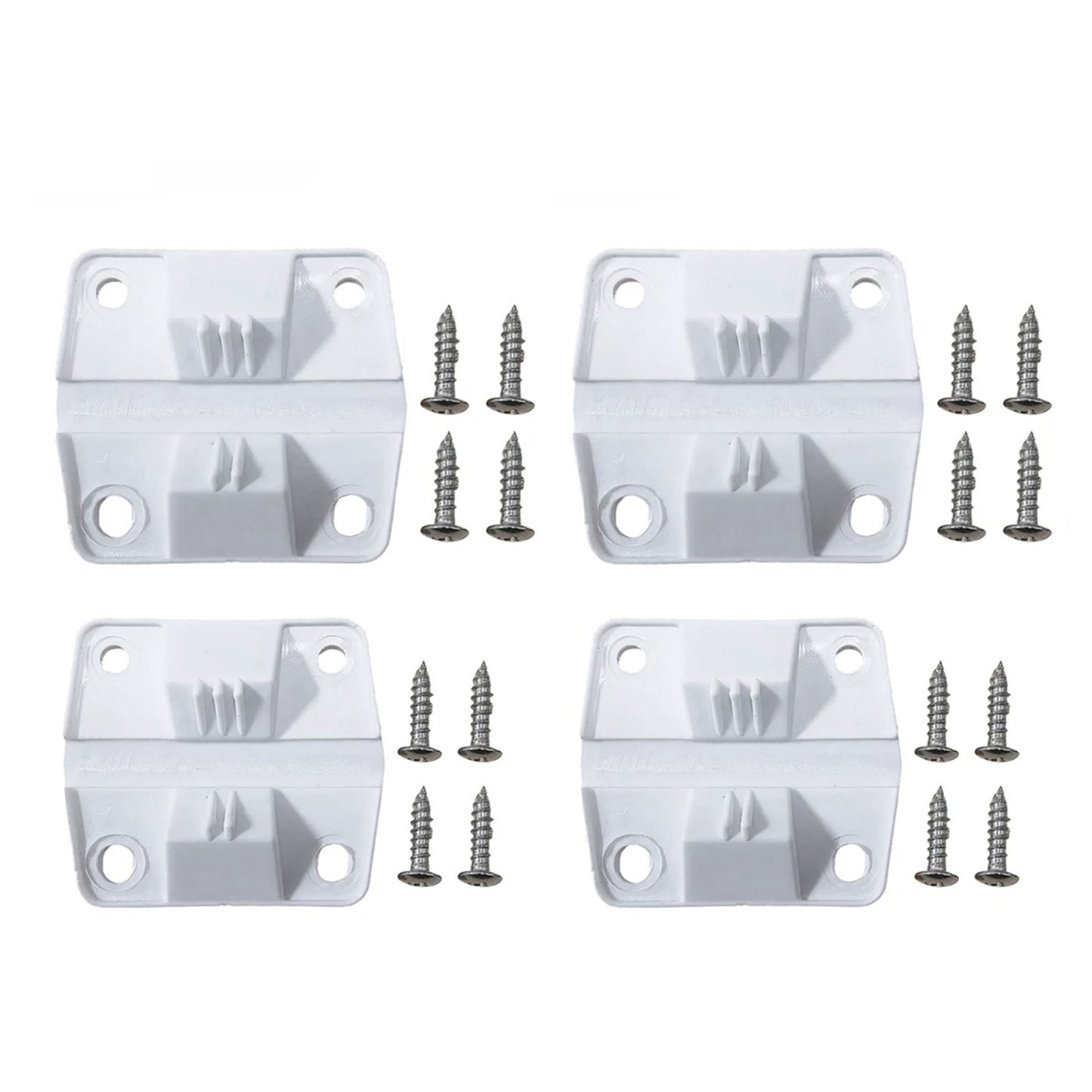 4PC Durable White Cooler Hinges & Screws Replacement Kit For Coleman 40+ Models