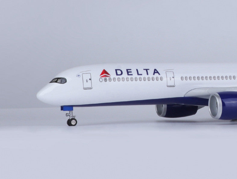47CM 1:140 DELTA AIRBUS A350 Passenger Plane Landing Gear Resin Aircraft Model