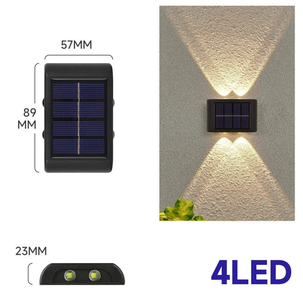 Solar Wall Lights Outdoor – Modern LED Porch & Garden Lamp