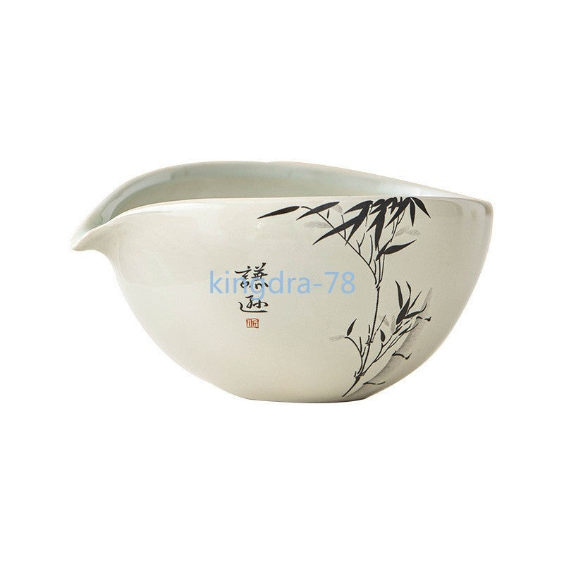 200ml Grass Wood Ash Fair Cup Teacup Ceramic Tea Divider Tea Set Accessories