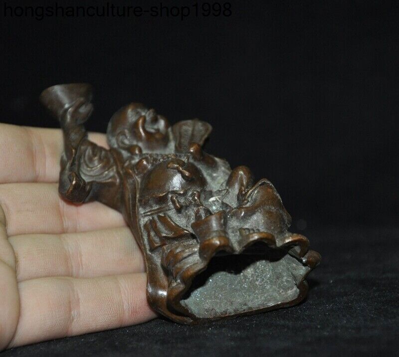 China Ancient Buddhism bronze auspicious wealth Maitreya Buddha Buddha statue