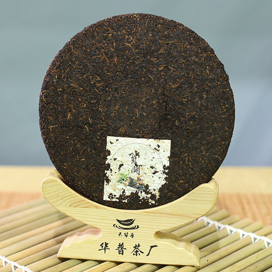 357g Pu-erh Ripe Tea Bulang Mountain Hekai Puerh Ripe Tea Cake Yunnan Black Tea