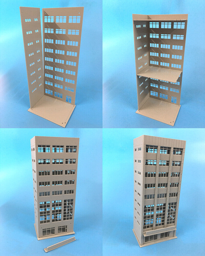 1/144 N Scale Buildings Model Train Railway Railroads Trade Office Gray House
