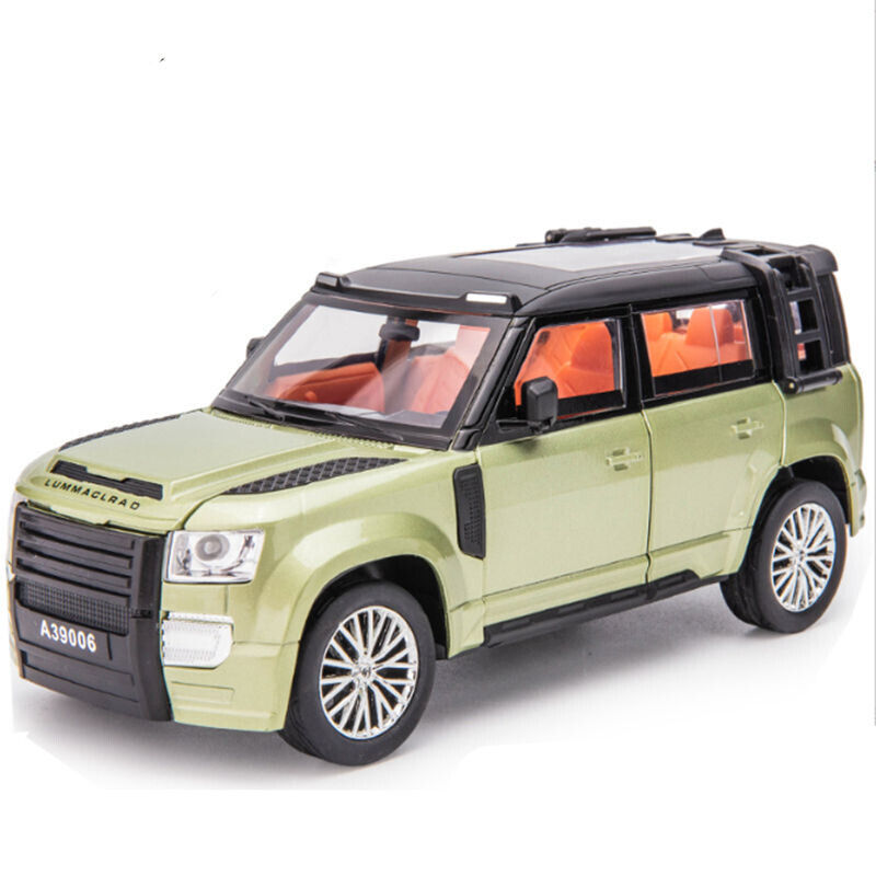 1:24 Land Rover Defender CLR Diecast Model Car Vehicle Toy Sound Light Modified