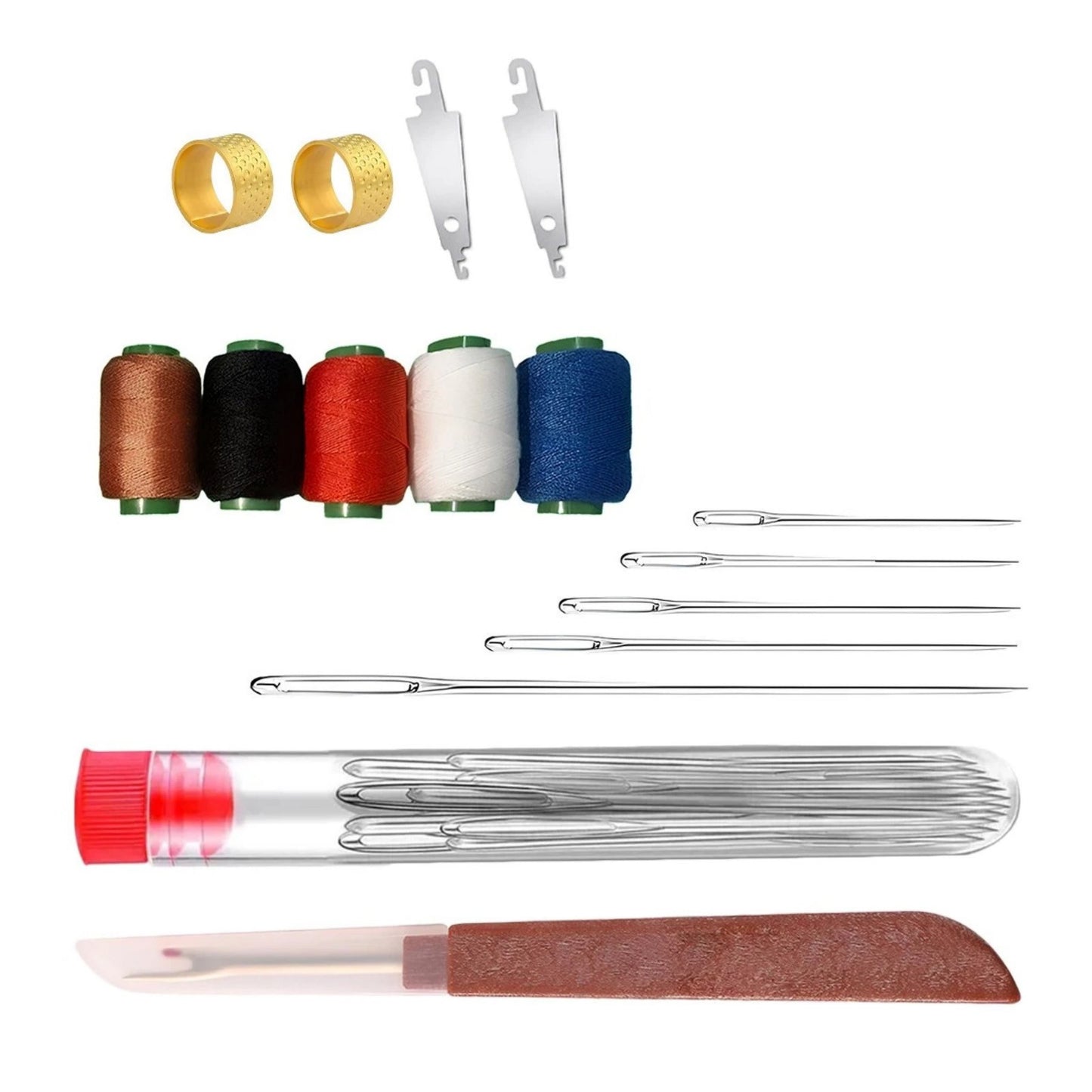 For Home 36 Piece Sewing Tool Set with Needles Threads Portable Repair Kit