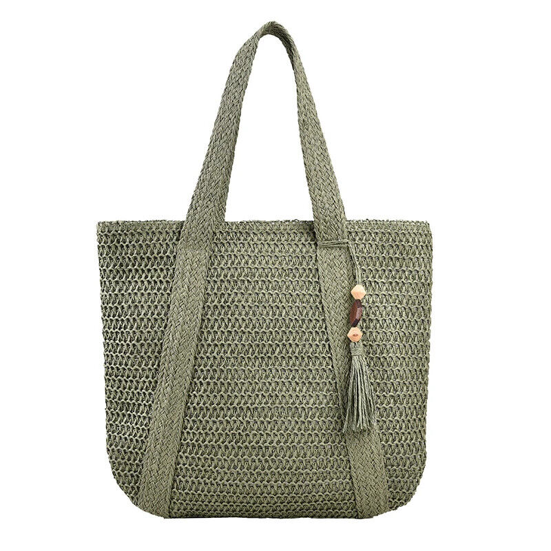 Weave Tote Summer Handbag Bohemian Shoulder Bag Women Ladies Travel Bag