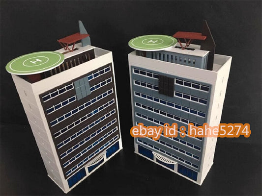 1/144 150 Police Station Building Scene Railway Station Plastic Model Toy 9.6''