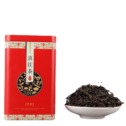 80gNatural Old Tree Black Tea Yunnan Spring Loose Leaf Dianhong Tea Iron Box Tea
