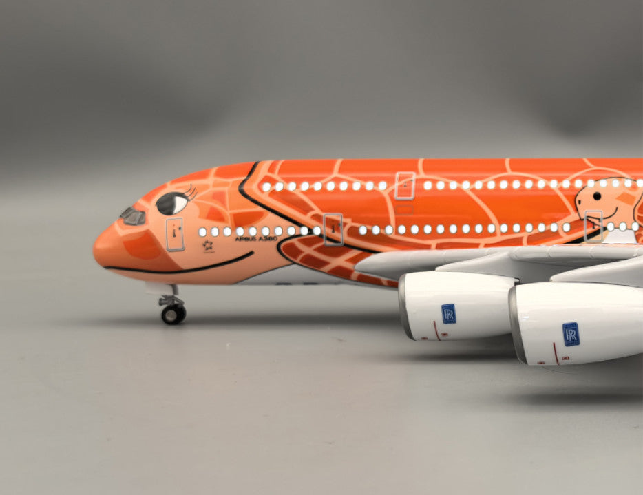 1:160 46CM ANA AIRBUS A380 Airplane Led Sound-controlled Light Resin Plane Model