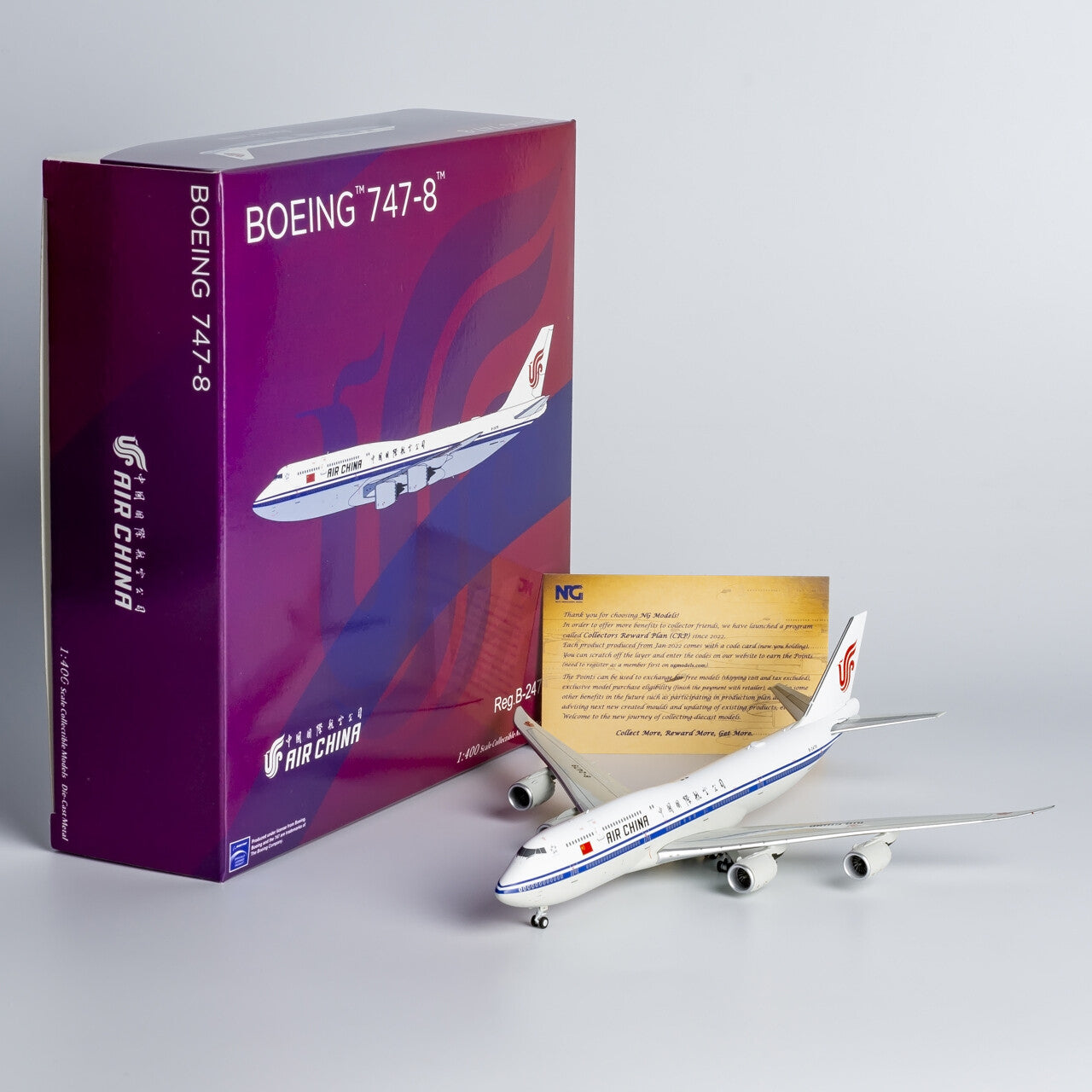 1:400 NG Model AIR CHINA BOEING 747-8i Passenger Airplane Diecast Aircraft Model