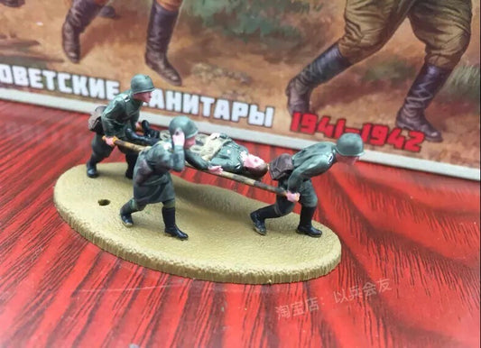 1/72 German Stretcher Injured Soldier Model