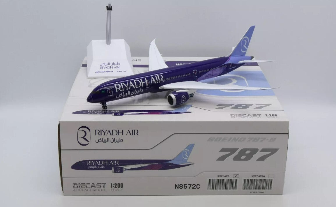 1:200 JC Wings Riyadh Air BOEING 787-9 Passenger Airplane Diecast Aircraft Model