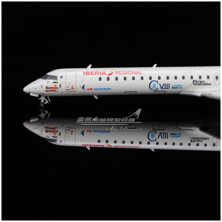 1:400 JC Wings Iberia Bombardier CRJ1000 Passenger Airplane Diecast Model