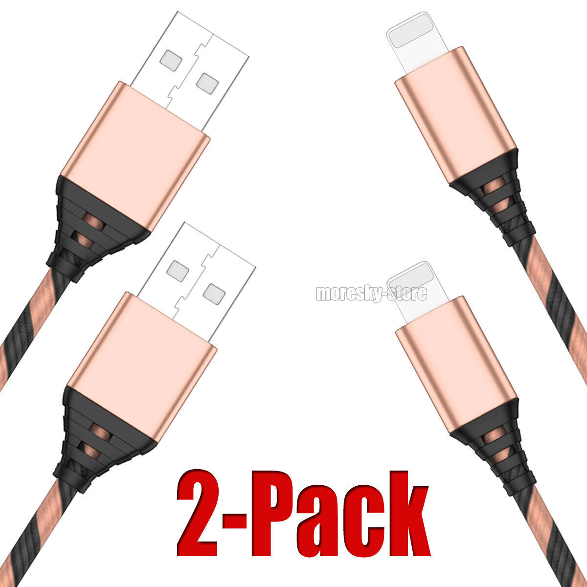 2xCharging Cable 3/6/10ft Data Sync Charge Cord For Apple iPhone 14 Pro Max Plus