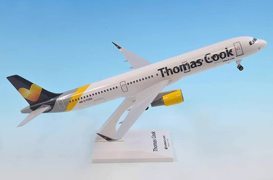 30CM 1:150 Risesoon Thomas Cook AIRBUS A321 Passenger Airplane ABS Plastic Model