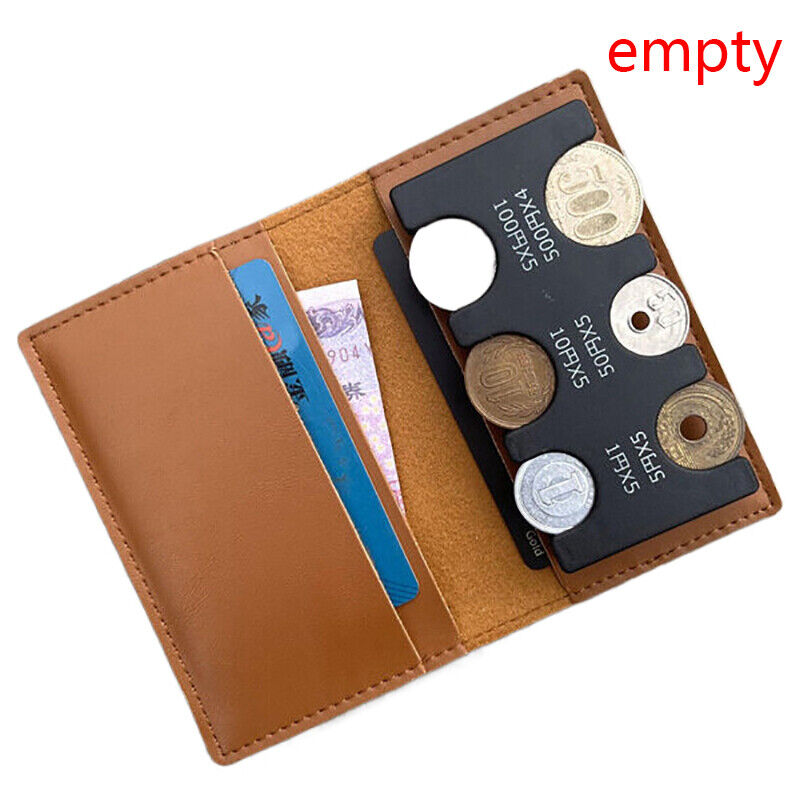 Thin Soft Style Wallets Coin Bag Coin clip Detachable 2-in-1 coin wallet