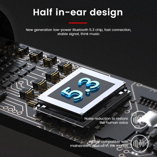 5.3 Bluetooth Earbuds Waterproof Wireless Headset Noise Cancelling Headphone US