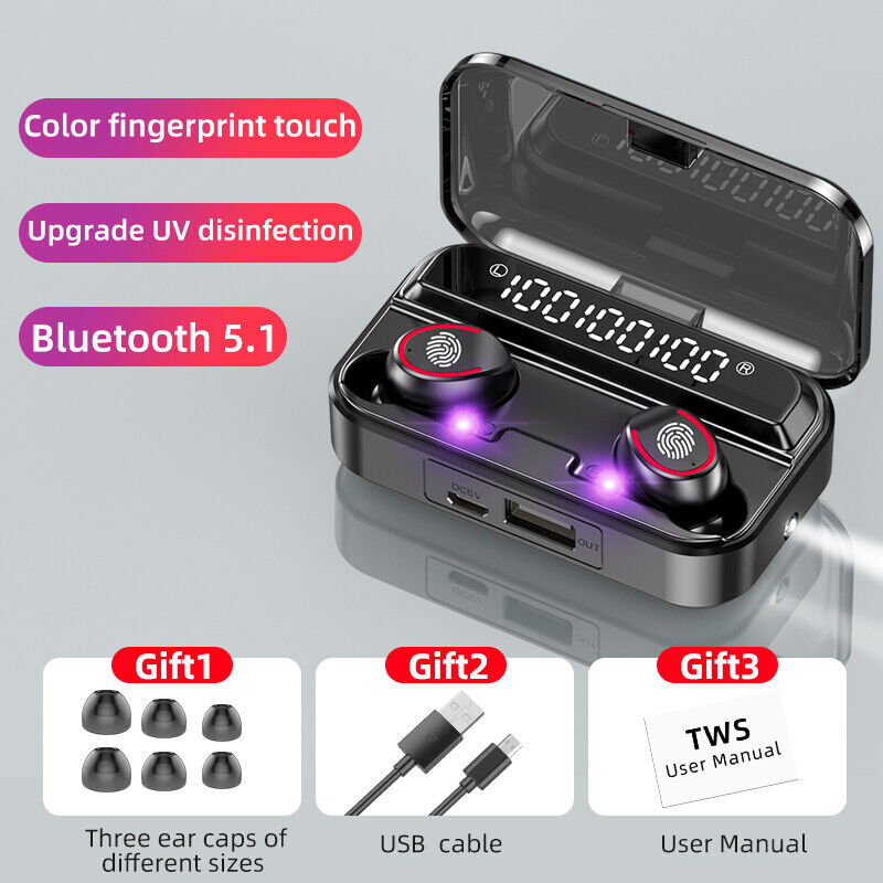 Bluetooth Earbuds For iPhone Samsung Wireless Earphones Waterproof Headphones