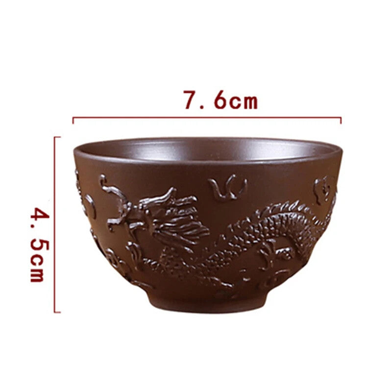 100ml YiXing Purple Clay Tea Cup China Kung Fu Tea Set Large Tea Cup