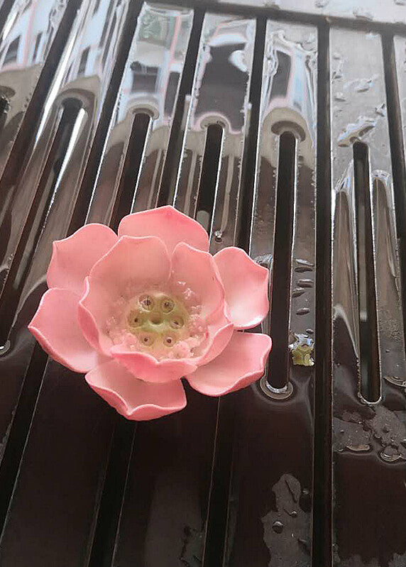 Chinese Ceramic Color Changing Tea Pet Accessories Flower Model Sculpture