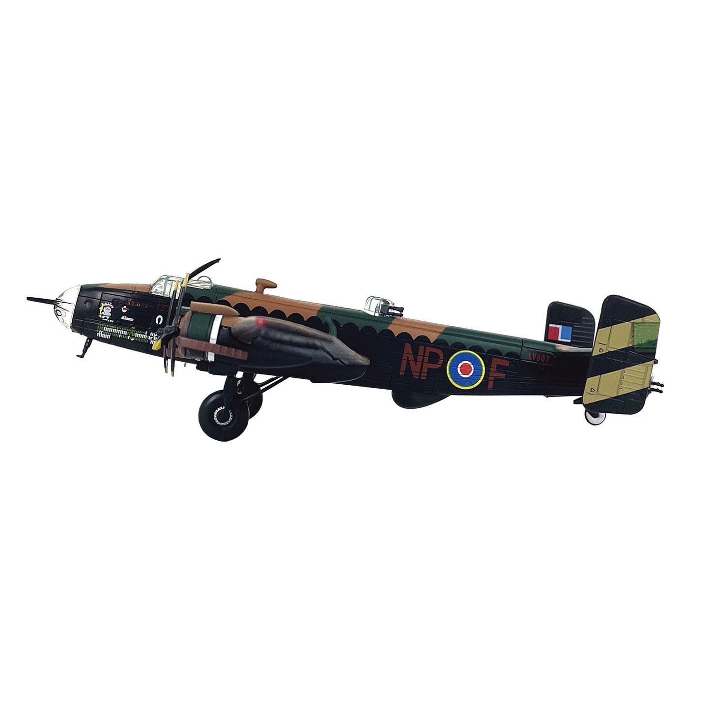 16cm Diecast 1/144 WWII For Handley Page Halifax B.Mk III Bomber Model Toy Gift