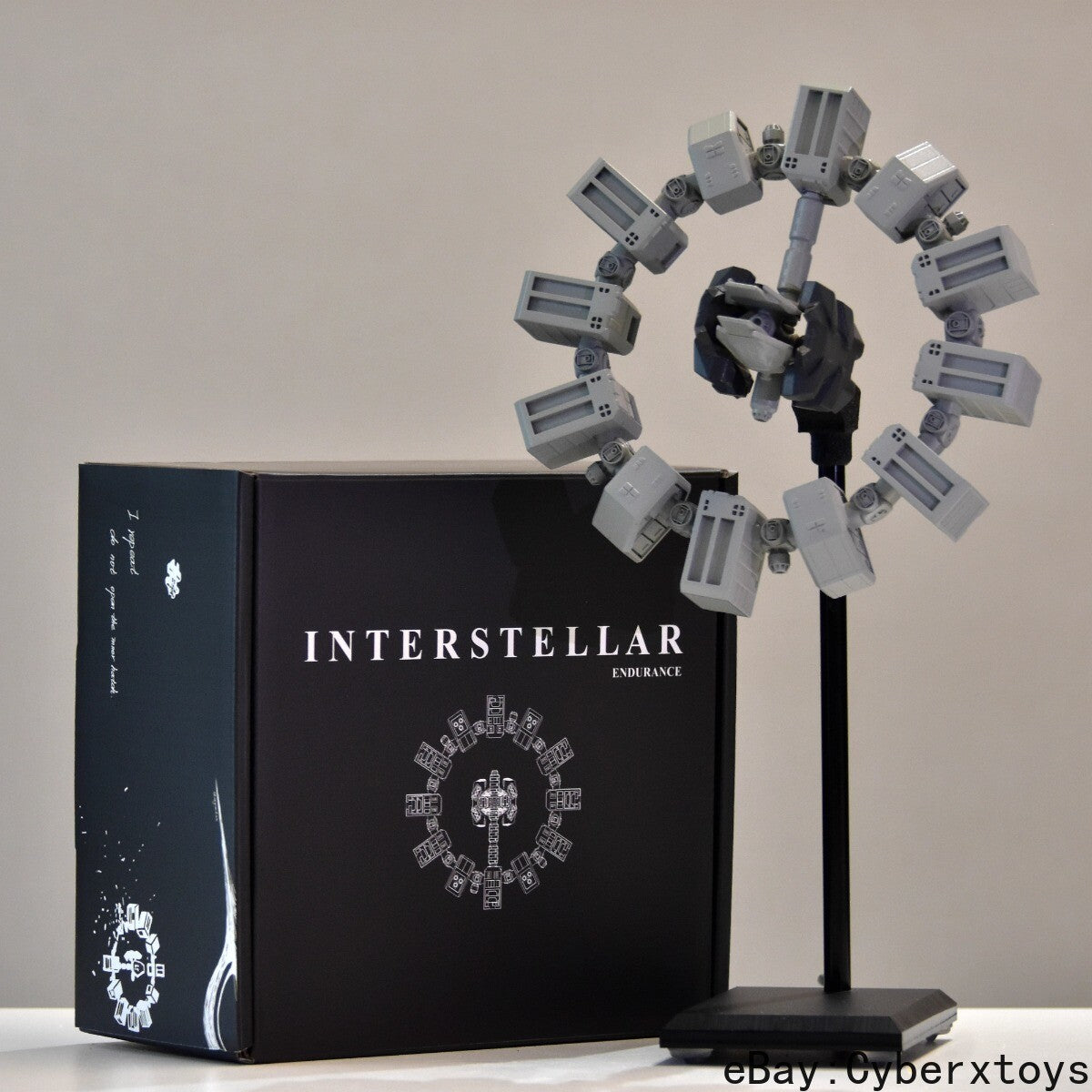 Interstellar Spacecraft Model - Eternal Space Station, Rotatable & Artistic Toy