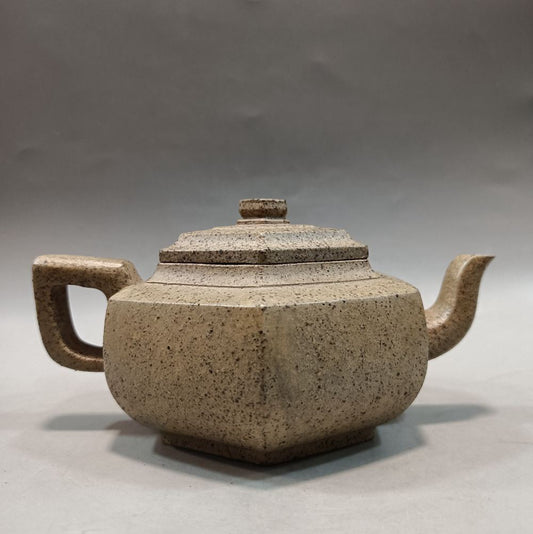 Chinese Yixing Zisha Clay Teapot Handmade Square kettle Li Qinxian 200ml