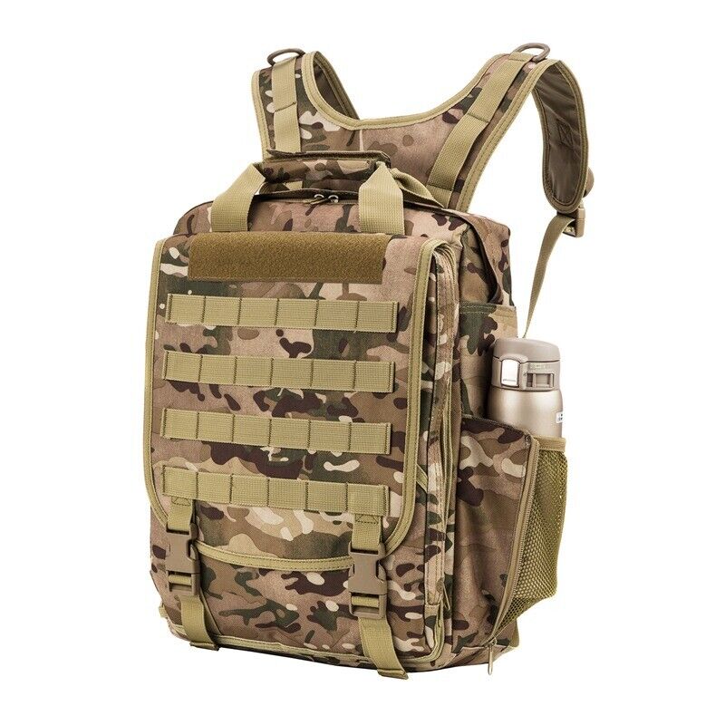 Military Tactical Laptop Backpack Computer Rucksack Camping Hiking Travel Bag
